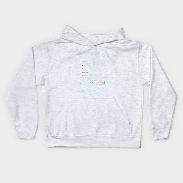 STEAM education with Golden Ratio Kids Hoodie by Stonework Design Studio